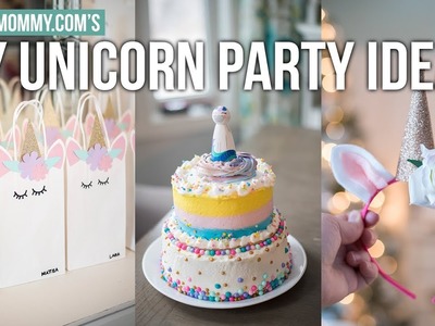 DIY UNICORN PARTY IDEAS | Party Bag - Cake Hack - Unicorn Headband | The DIY Mommy
