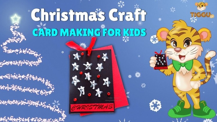 Easy Christmas card making | Kids can learn with Tiggu | HOMEMADE CHRISTMAS CARDS