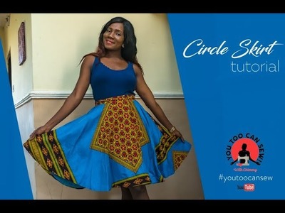 EASY WAY TO MAKE A CIRCLE SKIRT | BEGINNER'S SEWING
