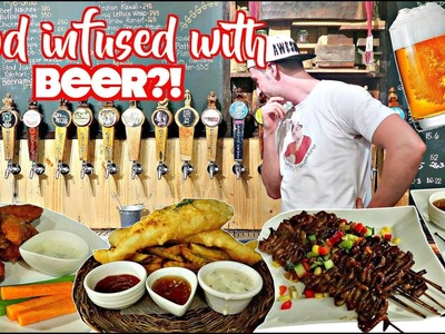 FOOD made me DRUNK?!!???? | Baguio Craft Brewery FOOD Taste Test! | Locally Brewed PH BEERS!