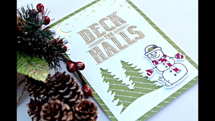 Handmade Christmas card, cute & easy from Stampi' Up!