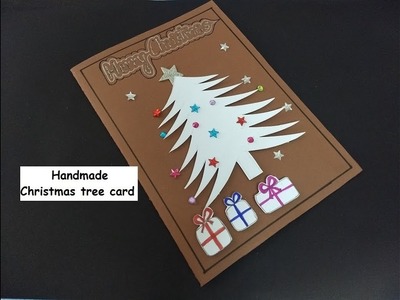 Handmade Christmas Tree card : Easy tutorial