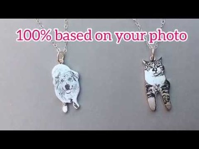 Handmade Custom Pet Necklace by MeowLoverClub