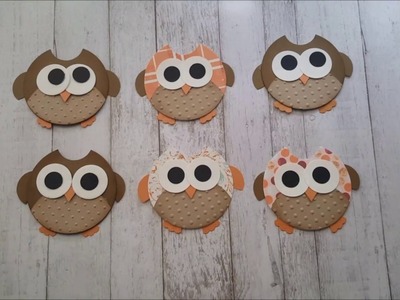 Handmade Embellishments!!! Super Cute Owls w. Diemond Dies Tut by Rosa Gomez