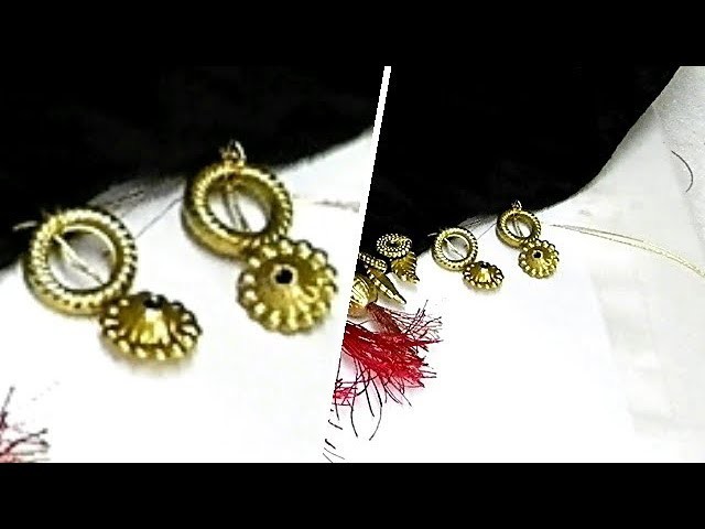 How to do Saree Kuchu with Golden Ring Designer Beads | Saree Tassels Making | Design 05