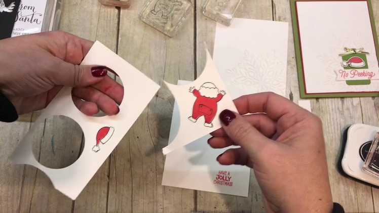 How to make an adorable Santa's Suit Christmas Card