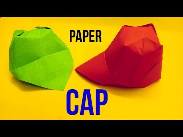 How to make an easy Origami Paper CAP (paper HAT)