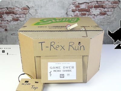 How to Make Google T-Rex Game from Cardboard - [No.6] Amazing Game from Cardboard