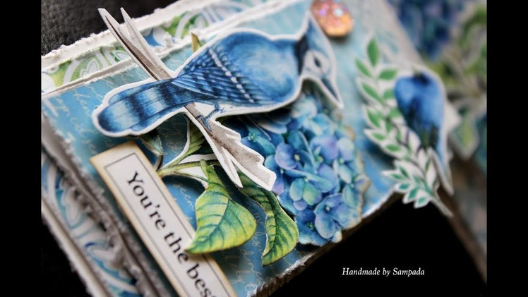 Hydrangea lawn embellishments & Tags | Handmade embellishments | by Sampada