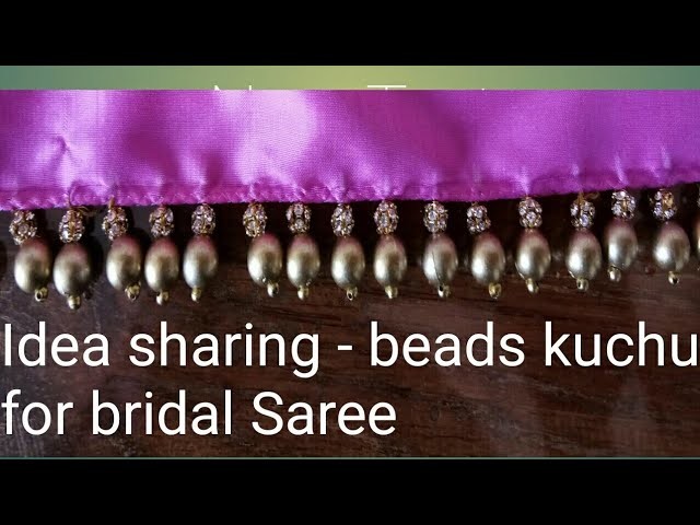 Idea sharing - beads kuchu for bridal Saree