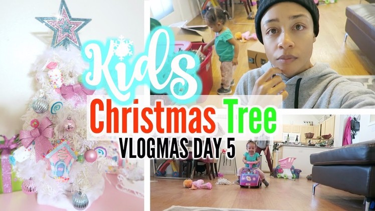 KIDS ROOM CHRISTMAS TREE DECORATING! VLOGMAS DAY 5