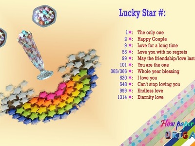 Lucky star paperfolding- pop star Origami