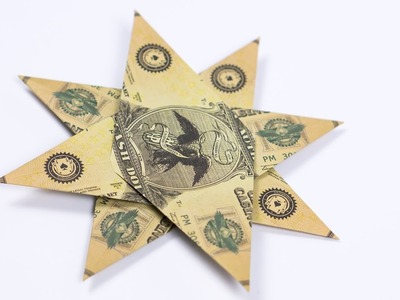 MONEY ORIGAMI STAR easy: Instructions on how to fold a star out of Dollars