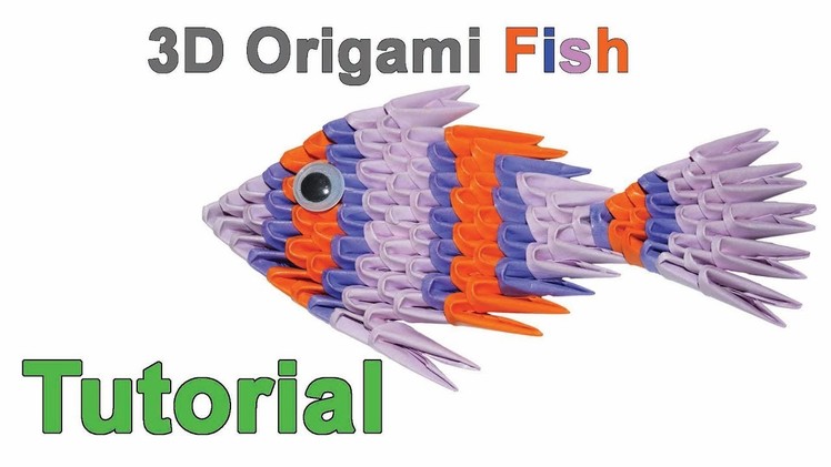 Origami 3d Fish Tutorial 1.32 Origami 3d Pesce Tutorial