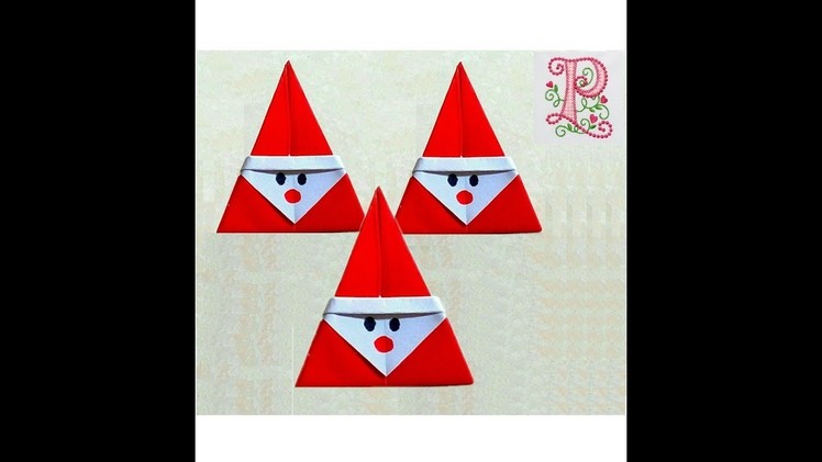 Origami: Santa claus | simple Santa claus using paper | New year Origami