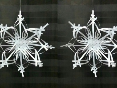 Paper Snowflake tutorial, -2 | Making Christmas snowflakes | Paper snowflakes| fancy snowflake