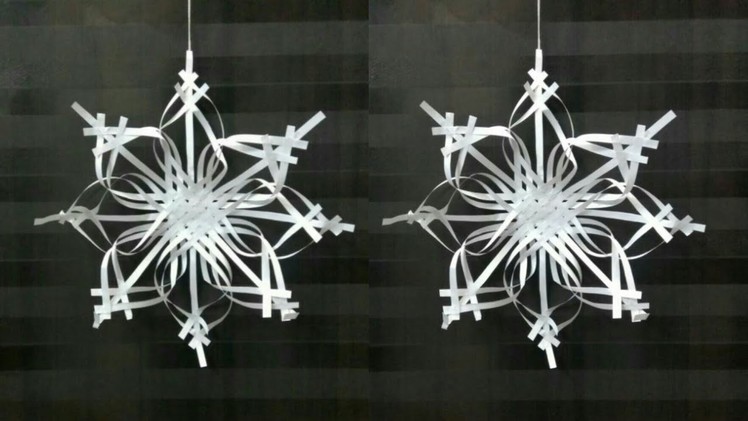 Paper Snowflake tutorial, -2 | Making Christmas snowflakes | Paper snowflakes| fancy snowflake
