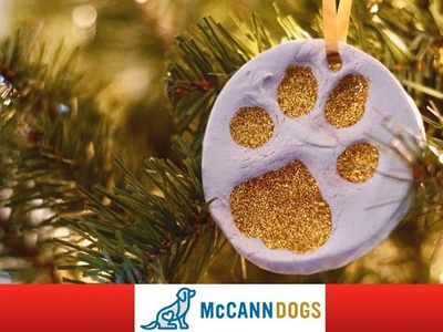Paw Print Christmas Ornament Keepsake- Crafts For Dogs