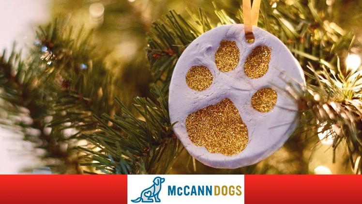 Paw Print Christmas Ornament Keepsake- Crafts For Dogs