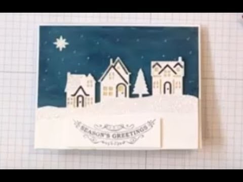 Pretty Night Sky Christmas Card