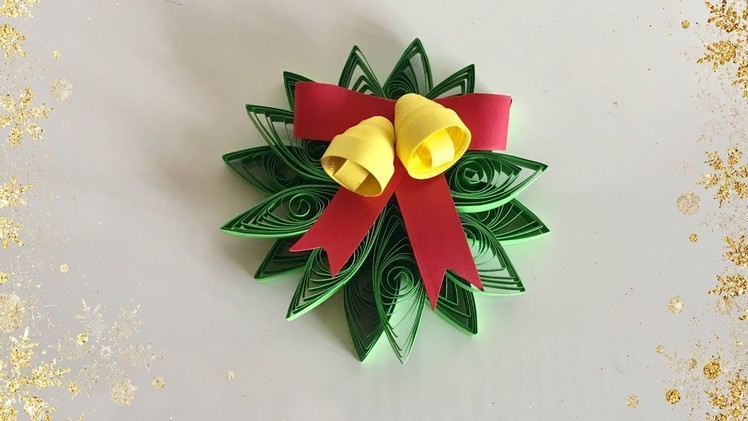 Quilling Christmas Ornament. Christmas Decoration Idea for kids | Priti Sharma