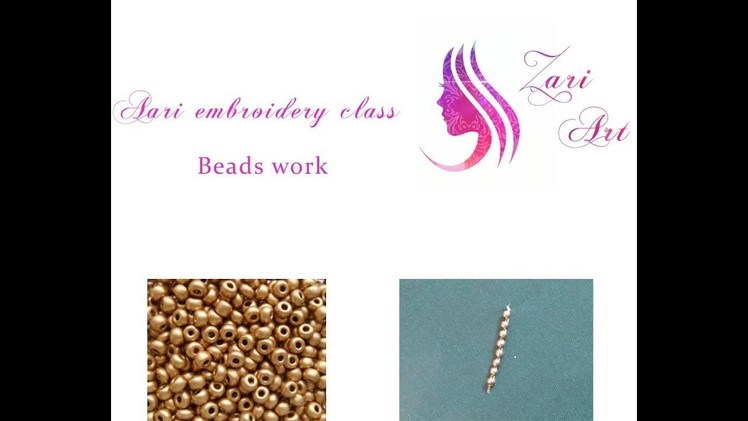 Seed beads.beads work. aari embroidery. maggam work