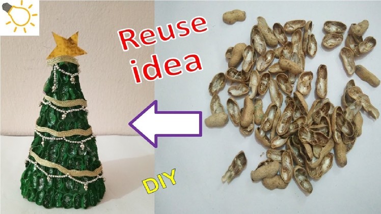Table Top Christmas Tree from Peanuts. Groundnuts | मूंगफली से Christmas Tree बनायें |
