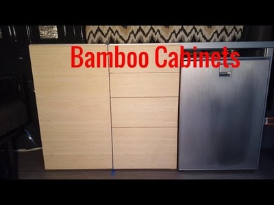 Bamboo Drawer Faces - DIY Sprinter camper van