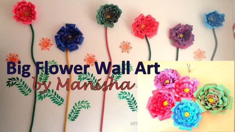 Big Flower wall art tutorial
