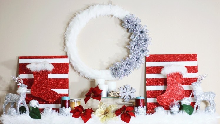 BIG LOTS Inspired Christmas Wreath | 12 DIYs of Christmas: Day 1 | Merry Craftmas