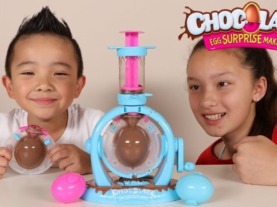 Chocolate Surprise Egg Maker DIY Kinder Surprise Egg Fun With Ckn Toys