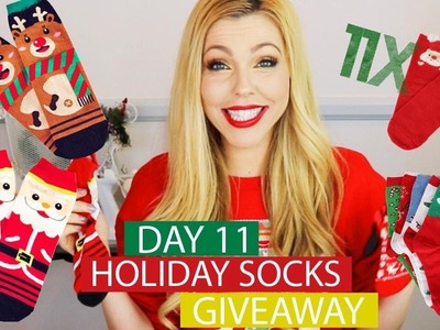Day 11 | DIY Holiday Socks & Giveaway