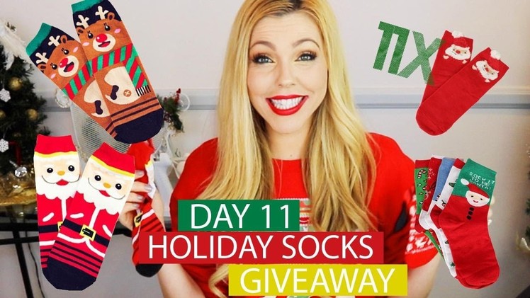 Day 11 | DIY Holiday Socks & Giveaway