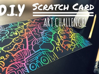 DIY $1 Scratch Card Art Challenge! *Doodle Edition!*