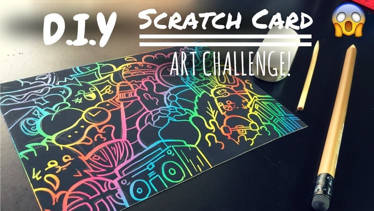 DIY $1 Scratch Card Art Challenge! *Doodle Edition!*
