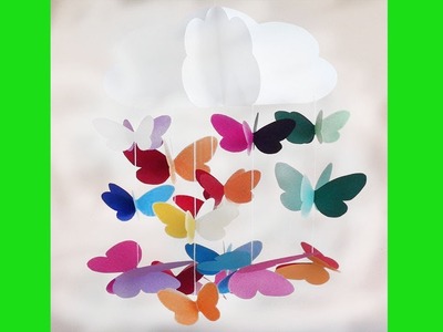 DIY | Butterfly Crib Mobile Decorative Hanging for Theme | Siri Art&Craft |