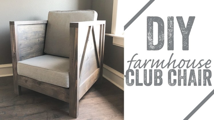 DIY Farmhouse Club Chair
