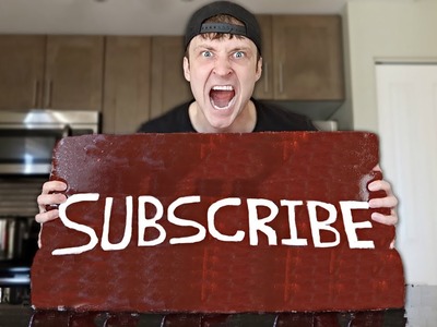 DIY GIANT GUMMY SUBSCRIBE BUTTON (200+ LBS SOUR CANDY) IMPOSSIBLE?