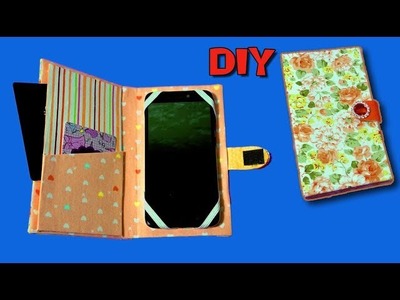 DIY.How to make FLIP PHONE CASE.NO SEW & FAST WAY TO MAKE.Hand made.My creative ideas.