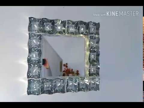 Diy. Light Up. Wall Mirror. Room Decor.Dollar Tree