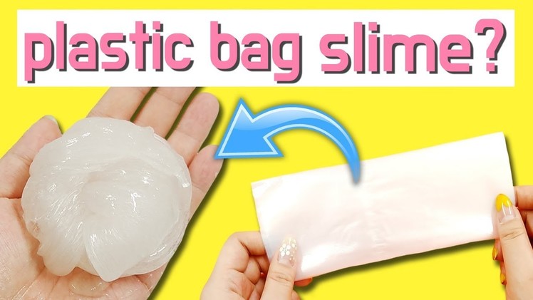 DIY) Melting Plastic Slime  Making CLEAR SLIME with Plastic!