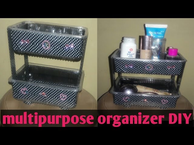 Diy organizer | multipurpose organizer | shelf made from boxes | best out of waste