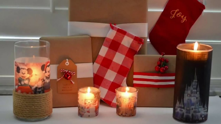 DIY Photo Gifts Photo Candle Holders