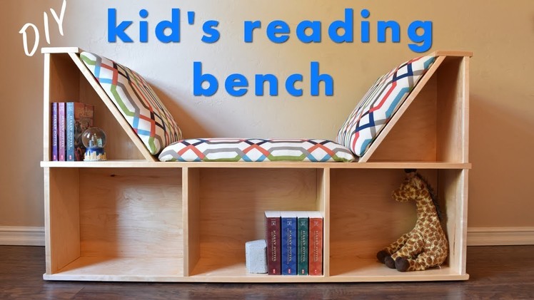 DIY Reading Nook | Bench w. Book Storage