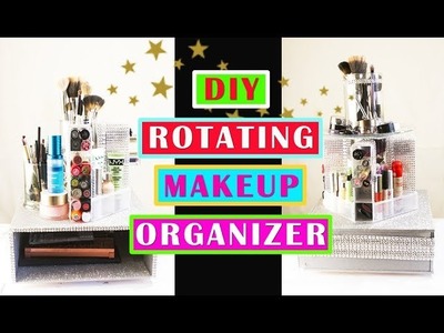 DIY Rotating Makeup Organizer