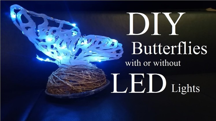 DIY Silicone Butterflies with or without LED lights