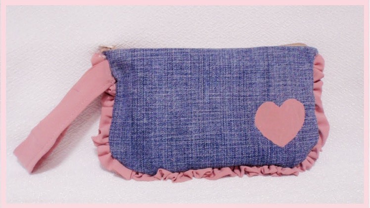 DIY Simple & Easy Wristlet Pouch from Old Clothes