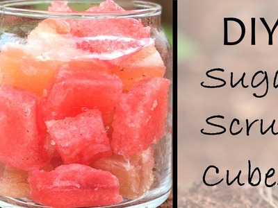 DIY Sugar Scrub Cubes | No Mess Body Scrub