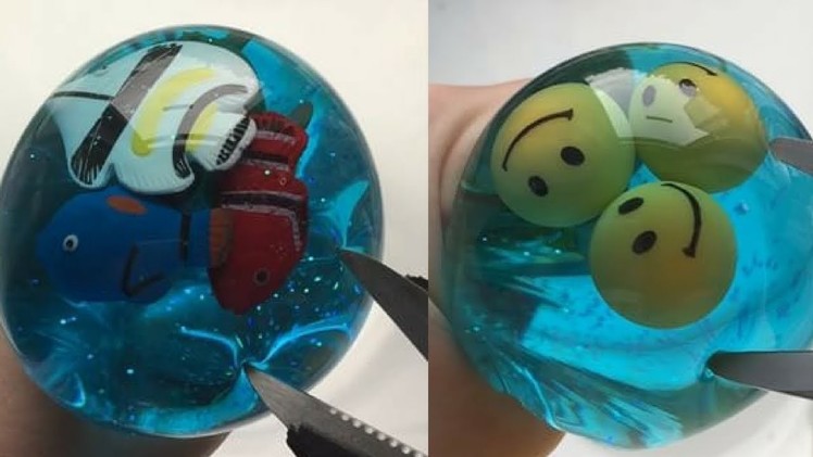 DIY WATER WIGGLE SLIME COMPILATON. ASMR Satisfying