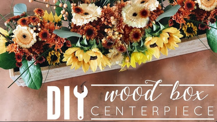 DIY Wood Box | Fall Centerpiece Idea